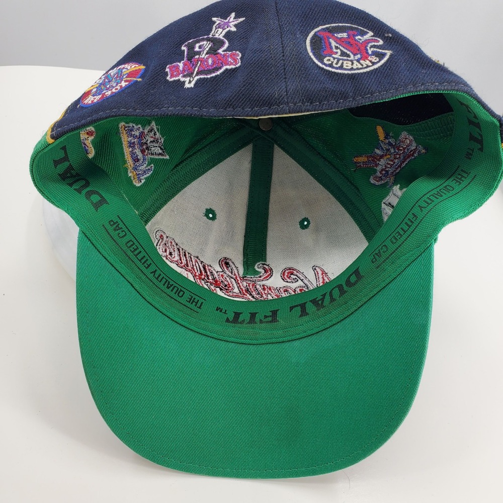 Vintage BB Headgear Negro Leagues Baseball Cap All Over Logo XL Hat Streetwear - Picture 6 of 10